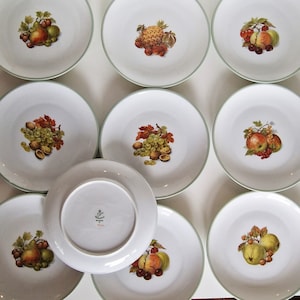 Fürstenberg Teil Dessert Service, Obstteller, Europa Porzellan Obstplatten Bordüren Teller Schälchen