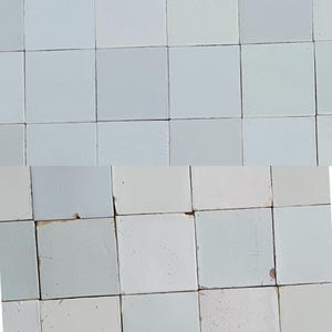 Dutch Delft Tile Sample, Handmade Witjes, 13x13 cm artisanal plus old blank white shades