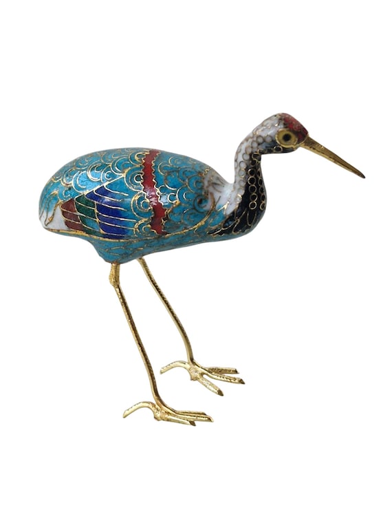 ヴィンテージ 七宝 朱鷺 鶴 エナメル 鳥 中国 / 日本 明治 - Etsy 日本