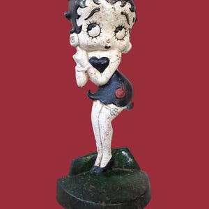 betty boop XL figurine iron large vintage painted iron floor statue figurine