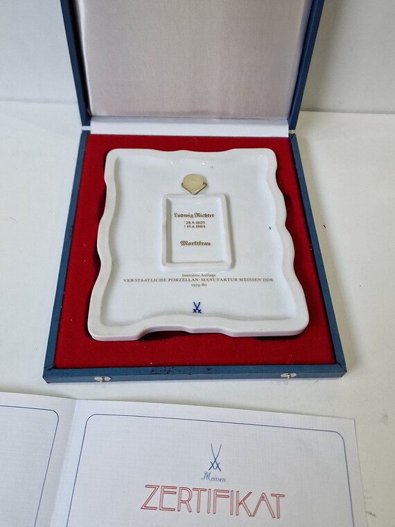 Meissen マイセン /※限定品 ルートヴィヒ・リヒター レリーフ 陶板2