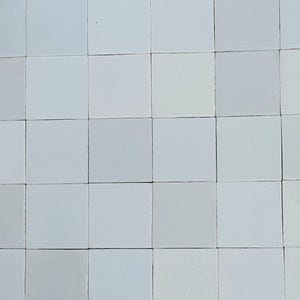 16 carreaux de Delft faits main, Super Dutch Witjes, 13 x 13 cm blanc artisanal