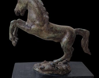 ブロンズ製の馬の像、約7.1 x 2.8インチ、ブロンズ製の像 - Etsy 日本