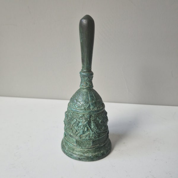 bell, table good condition bronze antique bel vintage, old, ceremonie, meditation