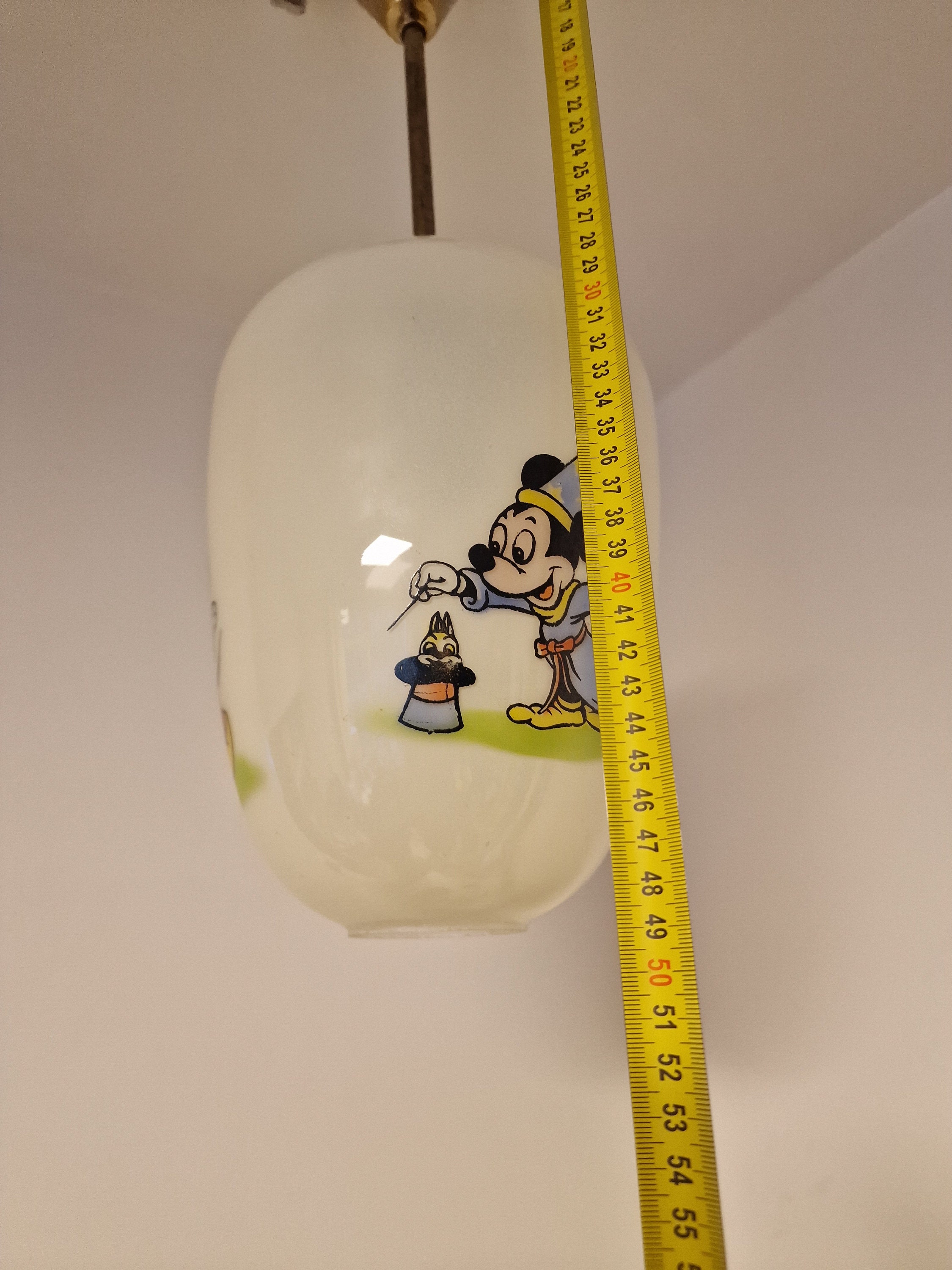 ヴィンテージ ディズニー ミッキーマウス オパーリン ガラス