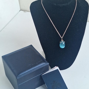 【TATIANA】(Silver925) Egg owner's necklace TATIANA FABERGE STERLING SILVER EGG PENDANT & CHAIN
