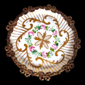 limoges france old collector plate, genummerd gemerkt sierbord met rand oud peint main handpainted collectable porcelain
