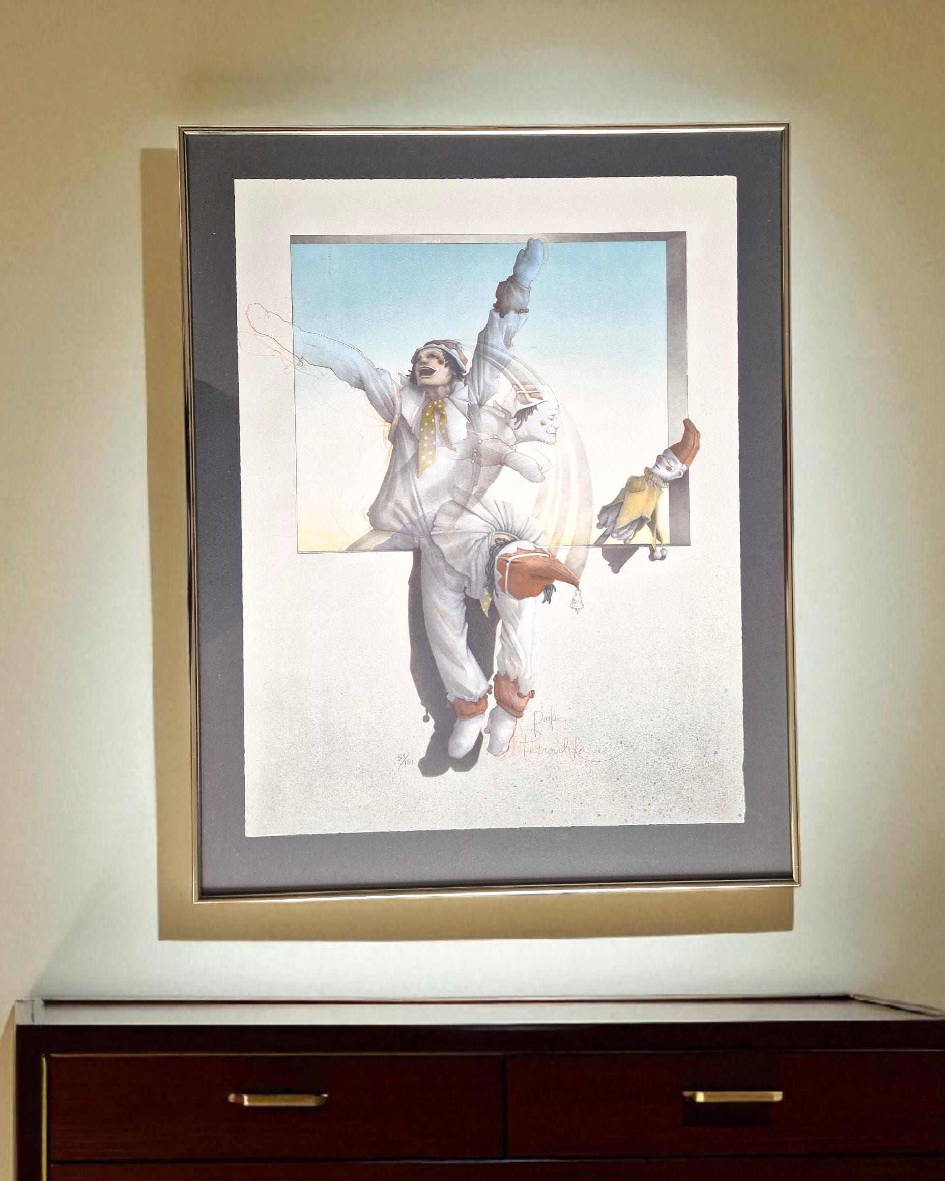 額装 リトグラフ マイケルパークス Michael Parkes Michael parkes framed art - Etsy 日本 額装 リトグラフ マイケル