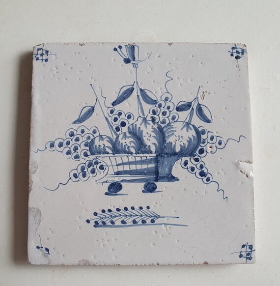 オランダ デルフト焼きタイル 八月 【公式通販】