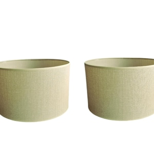 Linen Lampshades, Dutch Design, Canvas Structure, Modern Estate (35 cm)