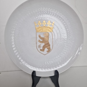 Bjorn Wiinblad Rosenthal Studio-linie Romanze xl wandbord schaal schaal - verguld handgeschilderd porseleinen bord speciale editie