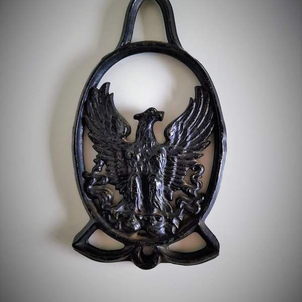 old european mysterieus tuin deur ornament gietijzer phoenix fenix cast iron mansion freemasonry masonic estate beeld voor buiten of binnen