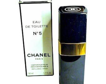 Vintage Chanel No. 5 Eau de Toilette, botella coleccionable, 1.5 oz