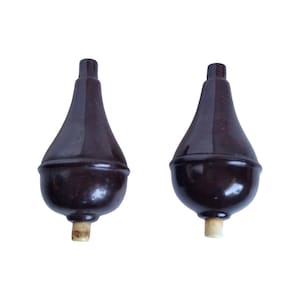 2 early antique Art Nouveau period bakelite bone Butler Bell with  Push Button used by noble families when using the servant