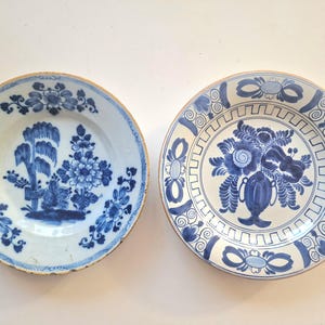 壁掛け 皿 時計 陶器時計 オランダ 絵皿 飾り皿 Delft's Blauw
