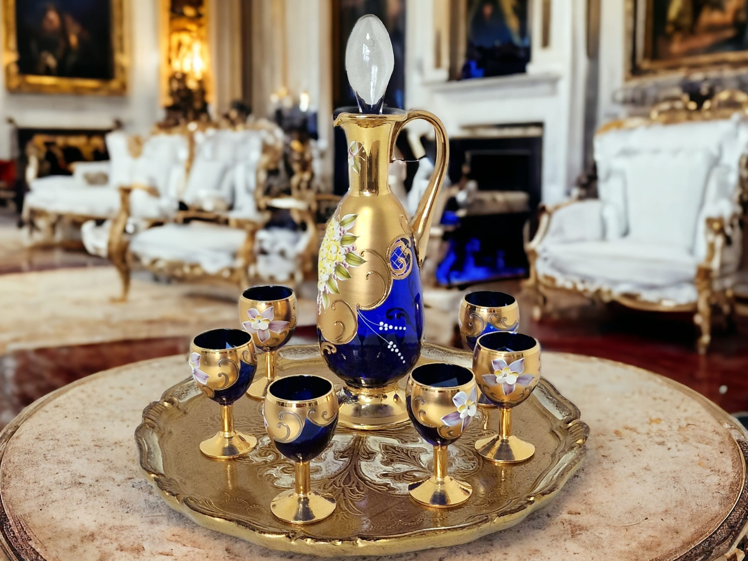 Murano Venetian, Artist Sergio ZANE, Signed, 24K Gold Mouthblown