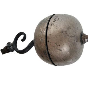 Rare 19th Biedermeyer Mechanical Doorbell | Cast Iron and Copper | East Germany | Working Manual Crank Bell