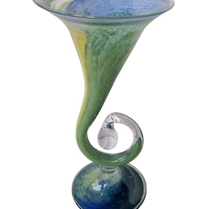 cornu copia. Hoorn des overvloeds,  german glass art vase by peter kaspar vase