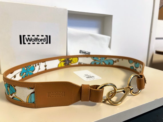 Wolford Designer Belt, Lucky Turquoise, Multicolor Leather  display picture 1