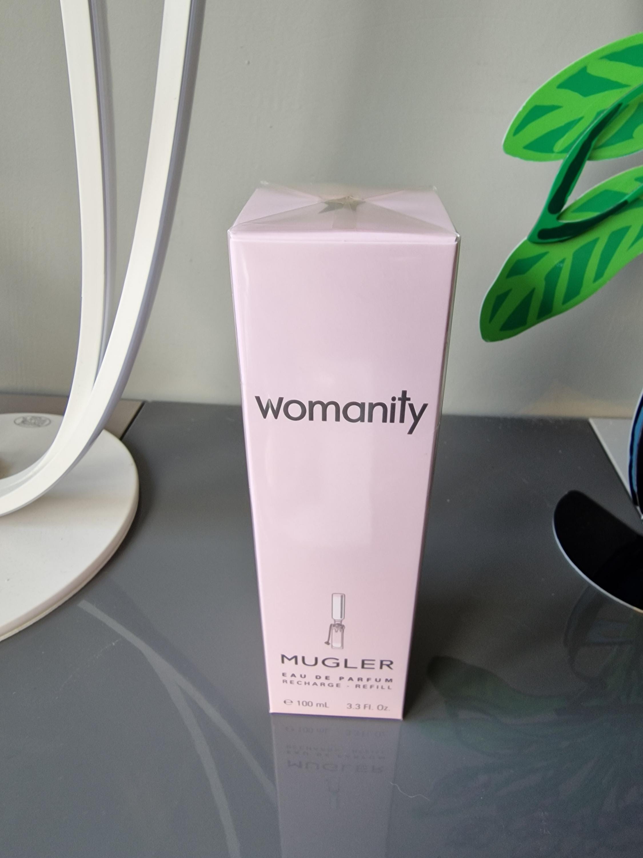 Thierry Mugler Angel Womanity Große Nachfüllflasche im Ruhestand Unbenutzt Selten Von Thierry Mugler EDP in Box versiegelt, guter Zustand 100 ml 3,3 fl oz