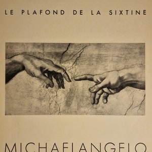 Michel Ange Le plafond de la Sixtine illustrations éditions Tel 1935, 31 x 37 cm, 48 pages