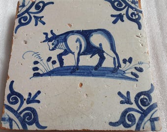 5割引以上販売 18世紀 デルフト タイル 18世紀オランダ デルフトタイル