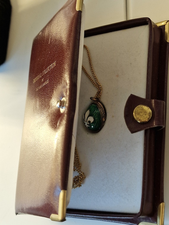 Fabergé medaillon vintage secret compartiment, Eg… - image 4