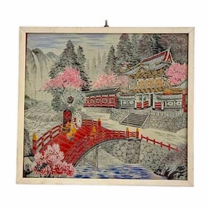 Chinees zijdeweefsel van Geisha - zijde, glas, hout - Cina - Republieke periode (1912-1949) Aziatische lifestyle