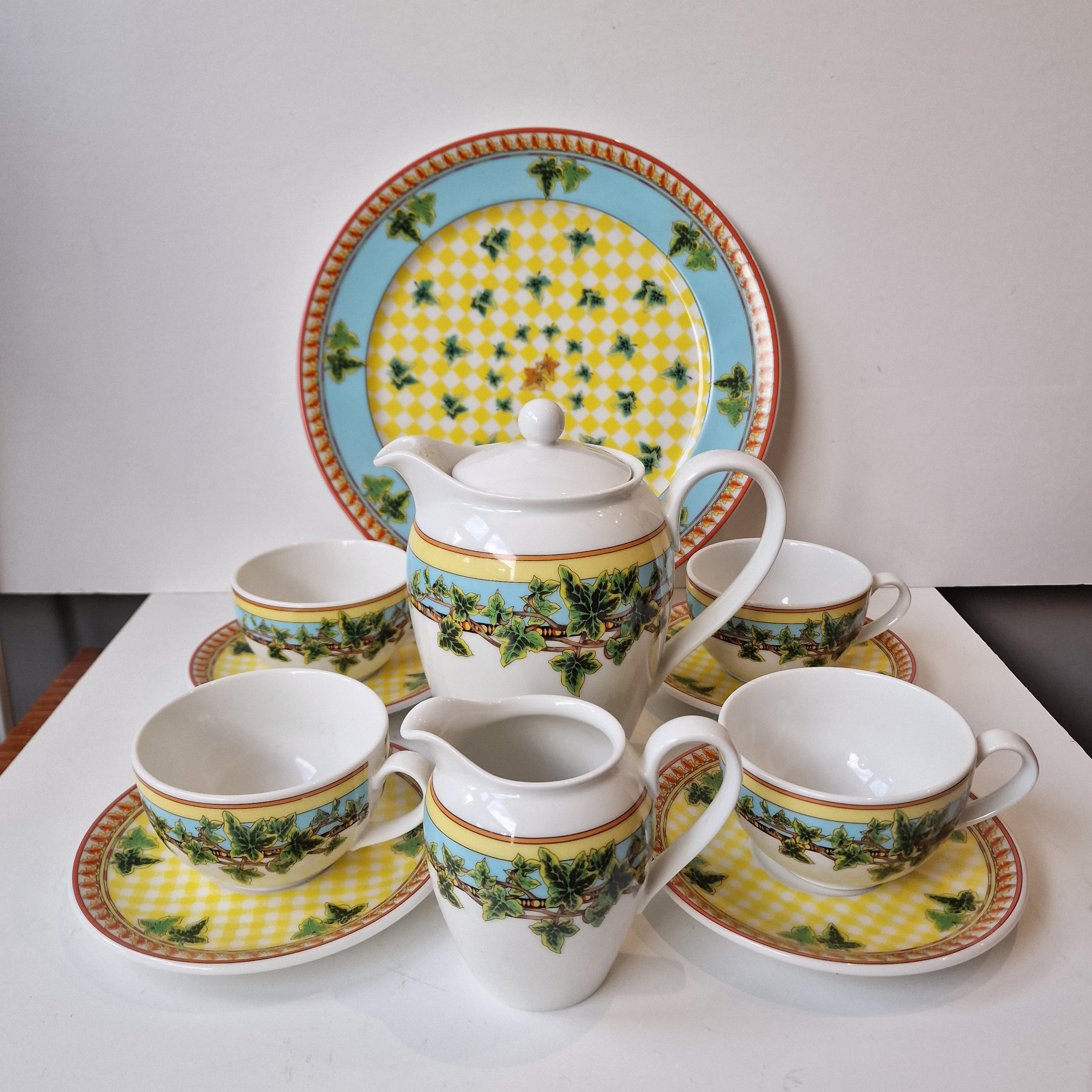 ローゼンタールx ヴェルサーチGold Ivy サラダプレート2枚組 ローゼン