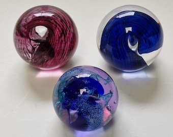 CAITHNESS Scotland ao kristal glas paperweight 3 x