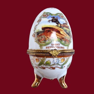 AkM Sint-petersburg Fabergé-porselein Collector Egg, Faberge-ei