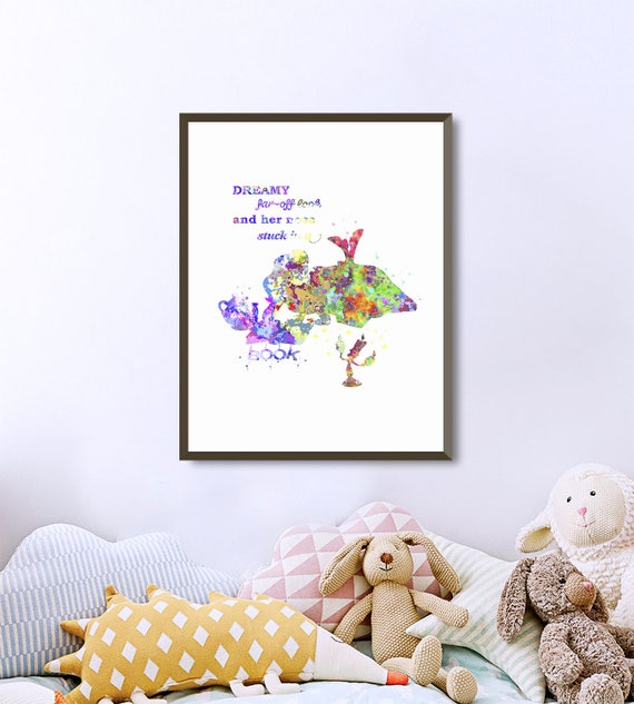Belle Reading Beauty And The Beast Disney Princess Watercolor Wall Art Printable Nursery Gifts Bedroom Decor