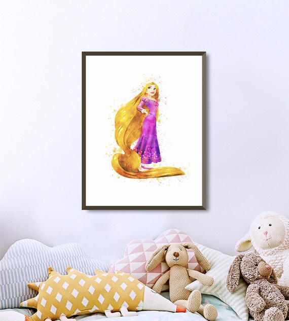 Princess Rapunzel With Long Golden Hair Disney Princess Etsy