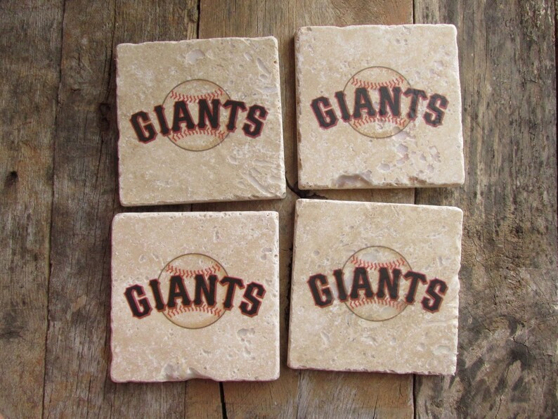 San Francisco Giants Coasters. Giants Baseball gift. Giants Etsy