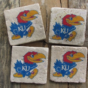 Kansas Jayhawks. Jayhawks Gear. KU gift. College Graduation Gift Idea. University of Kansas. Jayhawks Coasters. Jayhawks gift idea. kstate