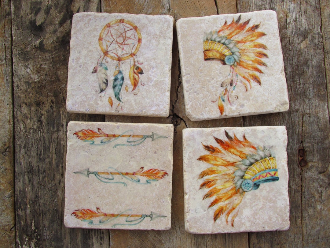 Native American Decor. Native American Style Coasters. Native American ...