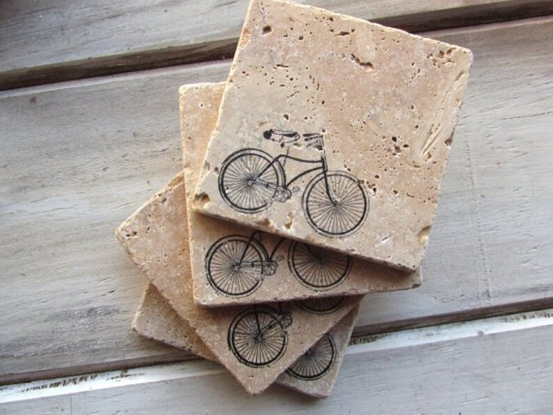 Bicycle Coasters. Bike Gift. Birthday Gift for Him. Birthday Etsy