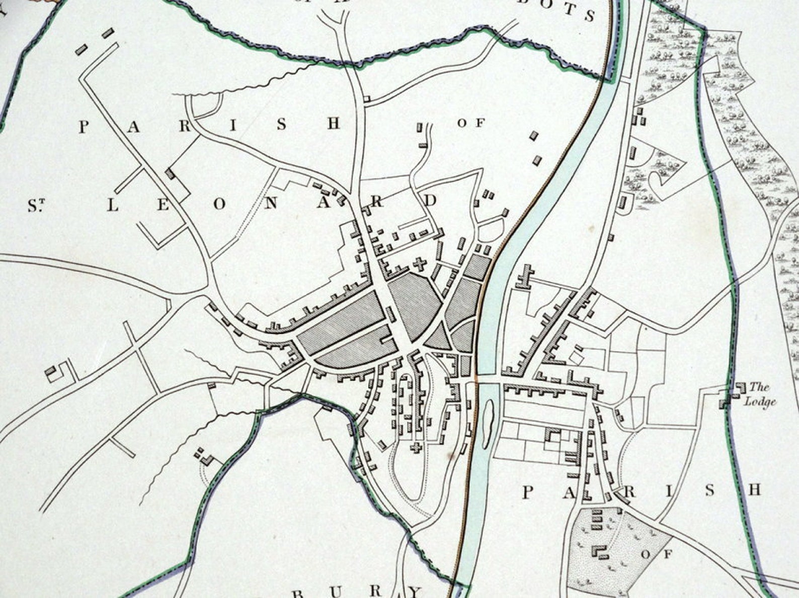 BRIDGNORTH SHROPSHIRE ENGLAND Street Plan Dawson Original Etsy