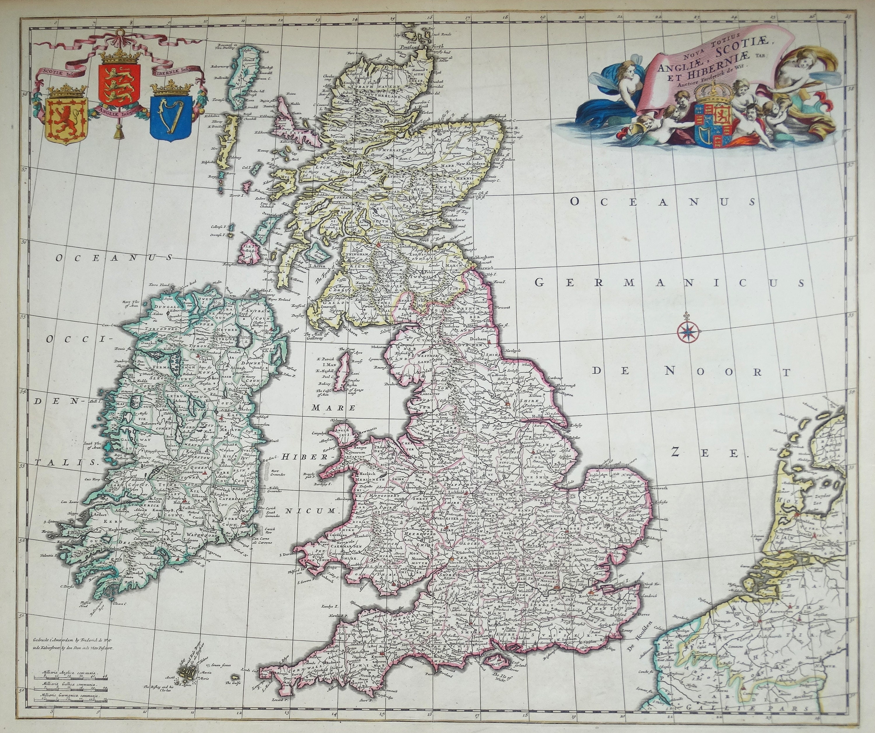 【希少】アンティークマップ　イギリス　スコットランド　絵地図 map 希少】アンティークマップ イギリス スコットランド 絵地図 map 【公式