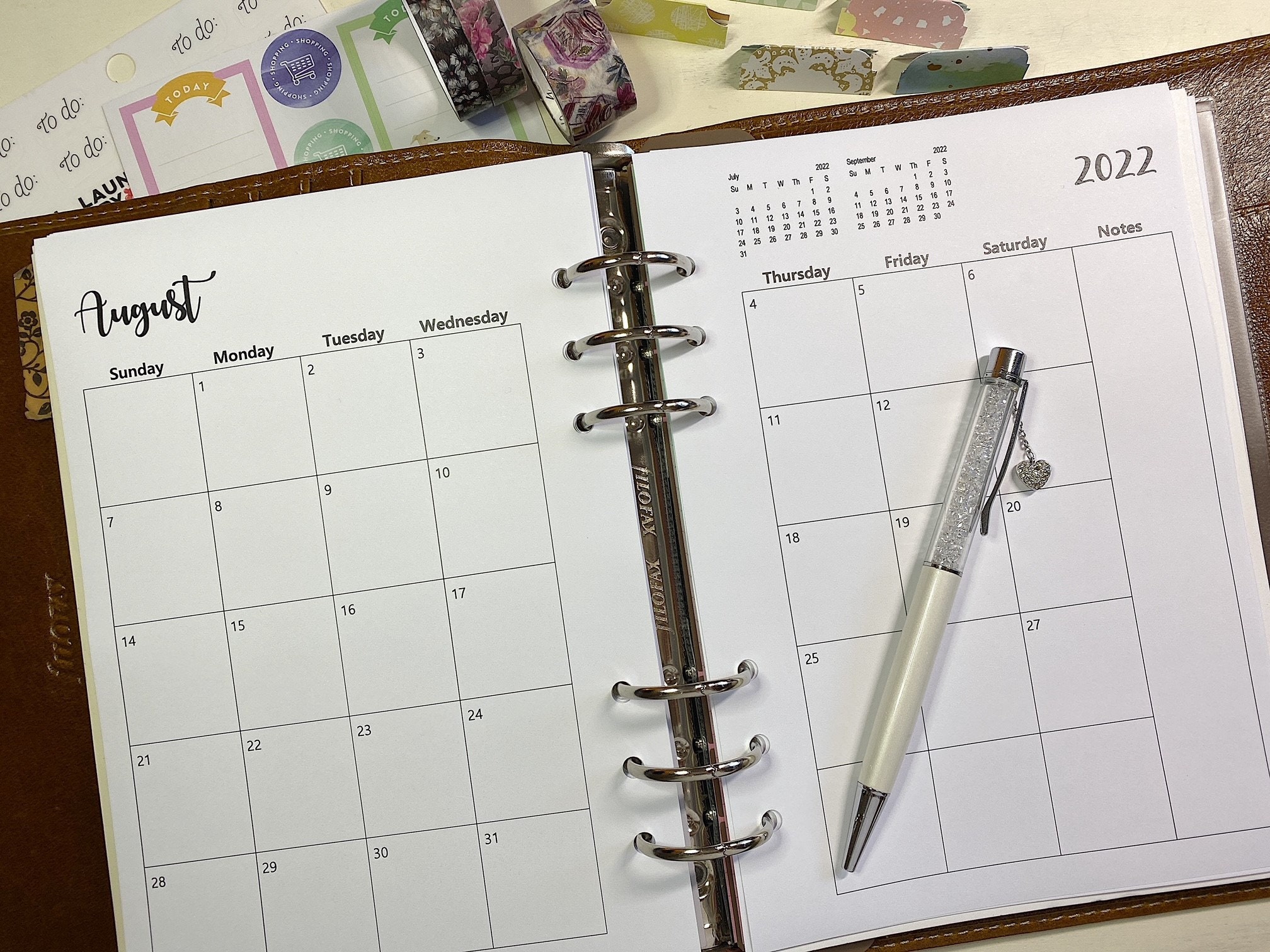 PRINTED 2022 Monthly Planner Insert Monthly Planner Insert Etsy