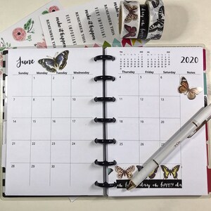 2026 Happy Planner Mini Månadsutskrivbar, Happy Planner Mini Bilaga, Happy Planner Mini Månadsbilaga, 2026 Happy Planner Mini Bilaga bild 8