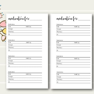 Personal Size Inserts, List Planner Printables, Planner Lists, List ...