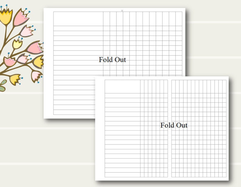Happy Planner Tracker Printable Inserts Column Inserts - Etsy