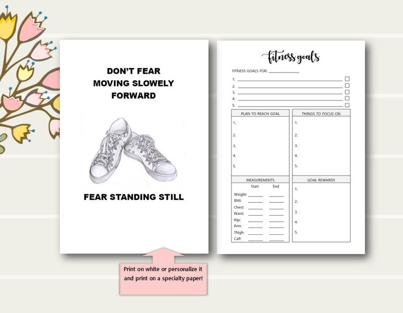 Happy Planner Mini FITNESS Printable Fitness Insert Meal Etsy