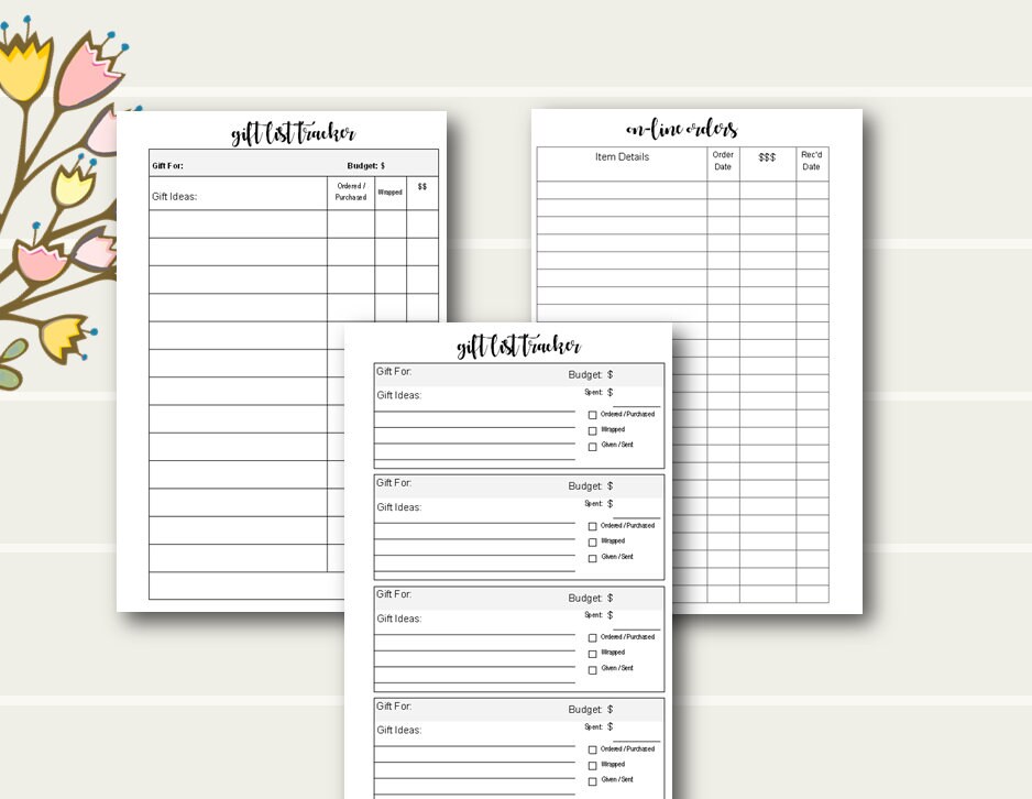Happy Planner Mini Inserts Checklist Inserts Tracker | Etsy