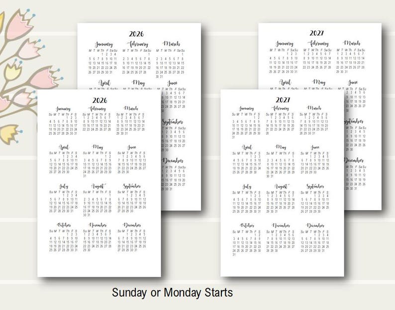 2026 Happy Planner Mini Månadsutskrivbar, Happy Planner Mini Bilaga, Happy Planner Mini Månadsbilaga, 2026 Happy Planner Mini Bilaga bild 5