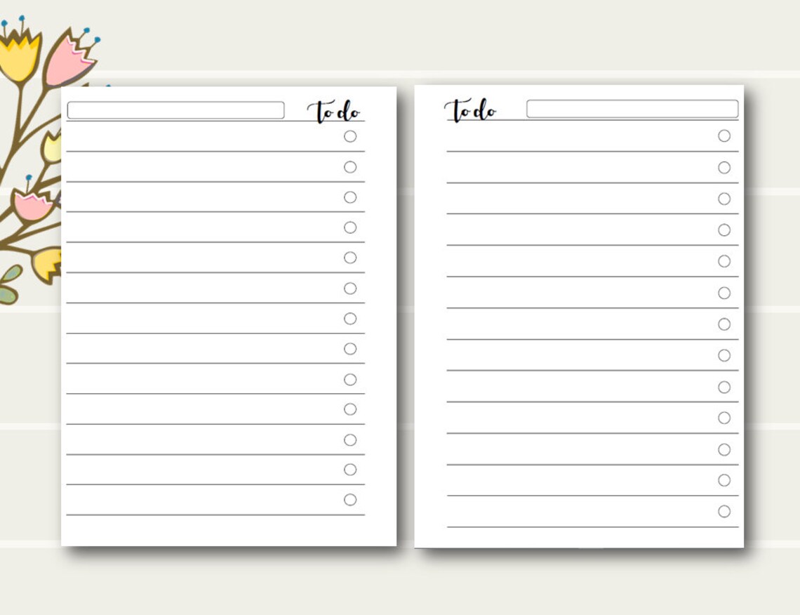 NOTES Printables Notes Planner Printable Pages to Do | Etsy