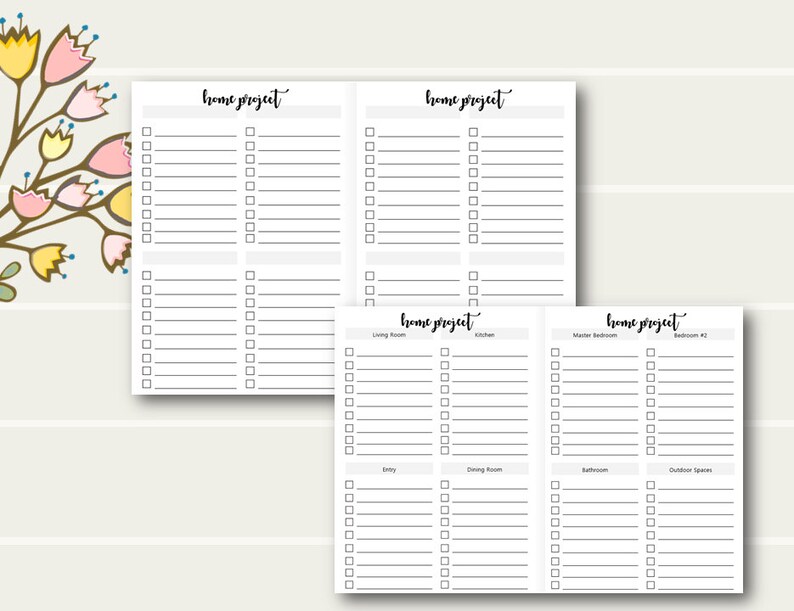 B6 TN List Printables B6 Tn Planner Printable Inserts B6 - Etsy