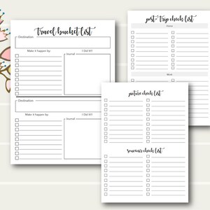 A5 TN Vacation Planner Printable Insert, A5 Tn Travelers Notebook, A5 ...