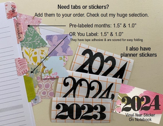 2024 Daily Planner Insert, Day on One Page Refill, A5, Personal, Mini  Happy Planner